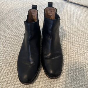 Madewell Black Leather Booties